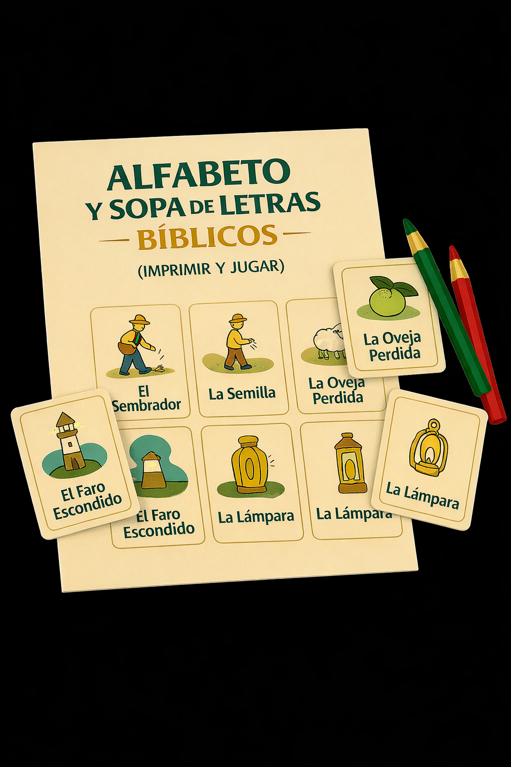 Alfabeto y sopa de letras Bíblicos