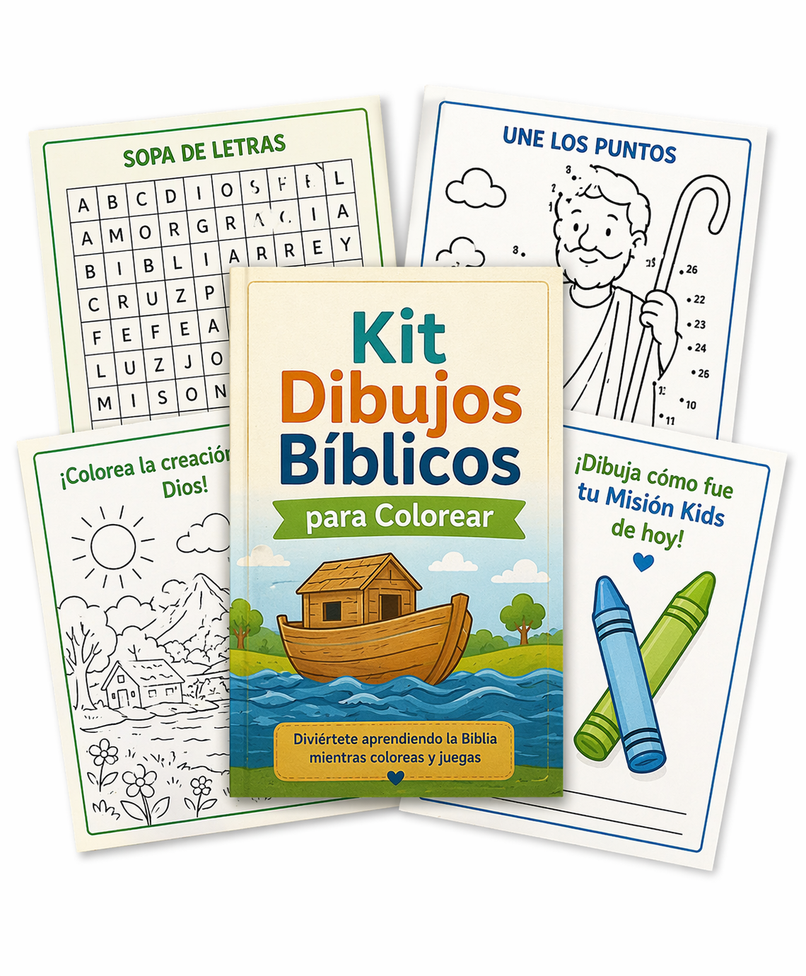 Kit Dibujos Bíblicos para Colorear